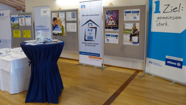 Stand der Versicherungsexperten der Raiffeisen-Volksbank Isen-Sempt eG