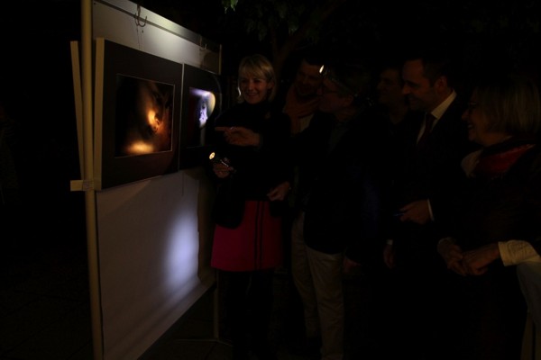 Vernissage Claus Langheinrich im dunkeln